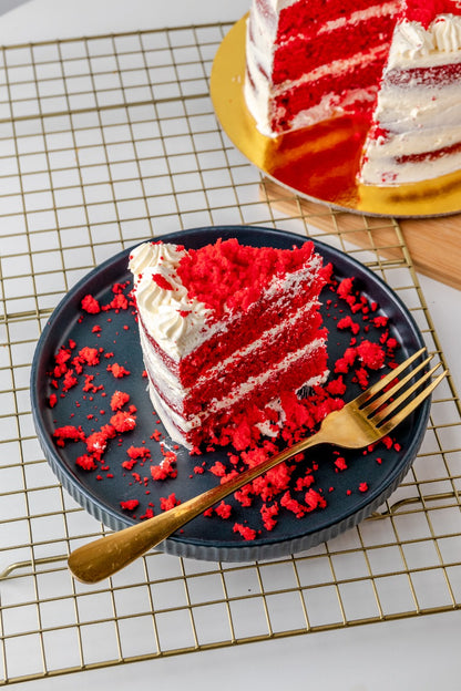 Porción de Torta Red velvet