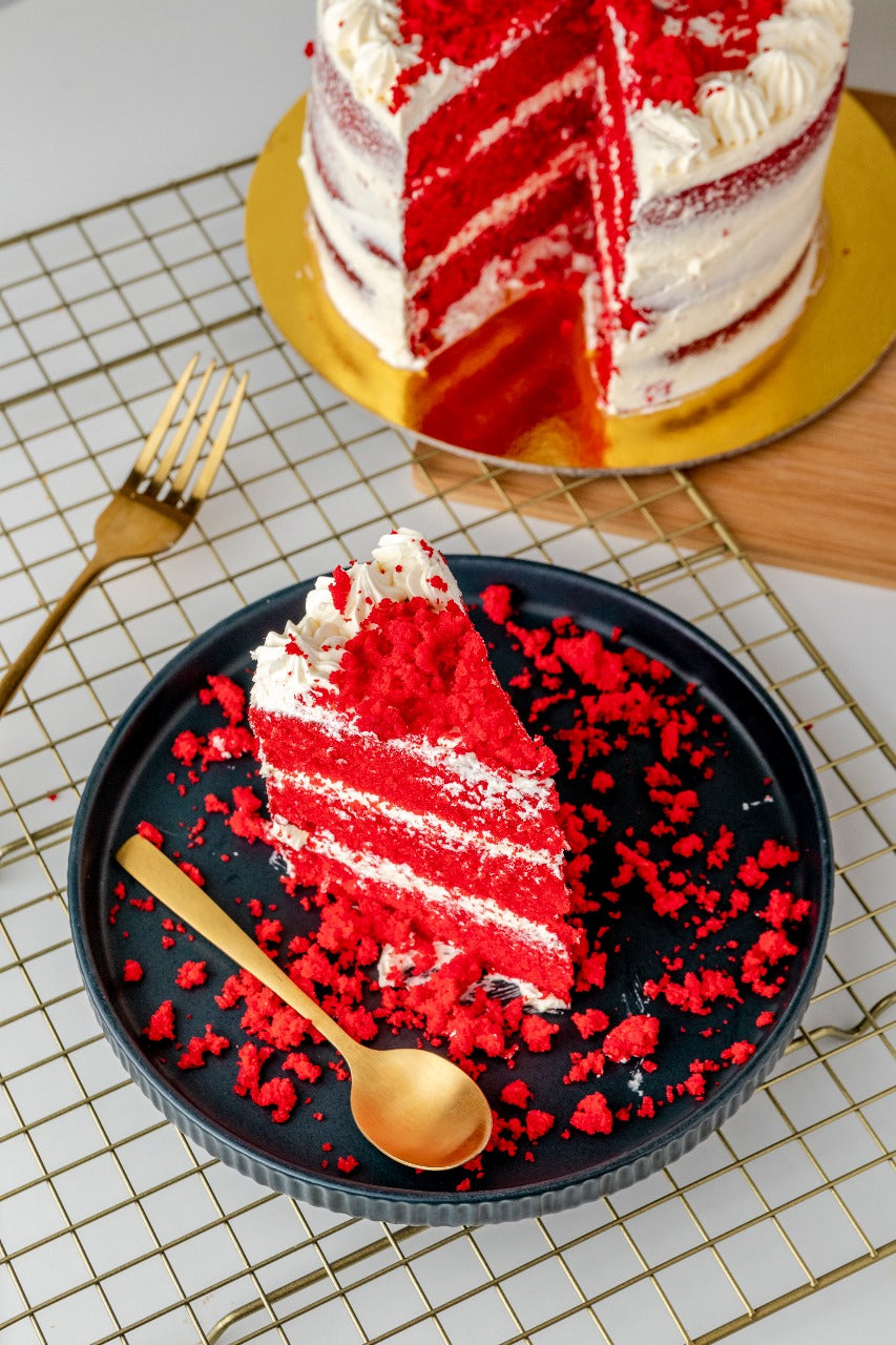 Porción de Torta Red velvet