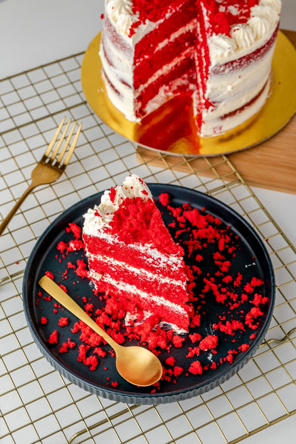 Porción de Torta Red velvet