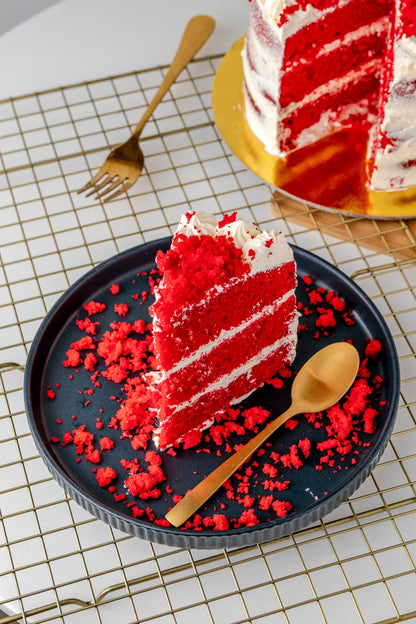 Porción de Torta Red velvet