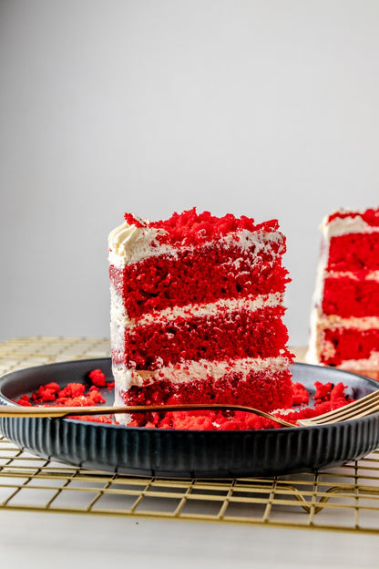 Porción de Torta Red velvet