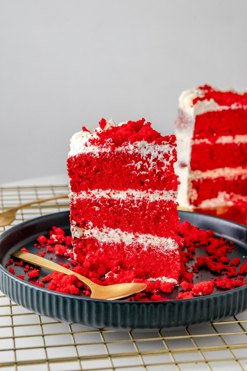 Porción de Torta Red velvet