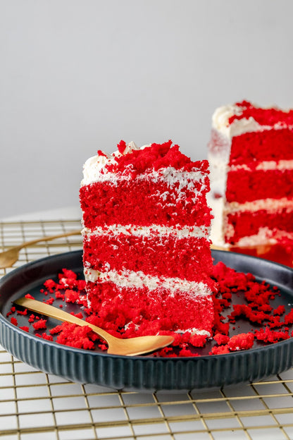 Porción de Torta Red velvet